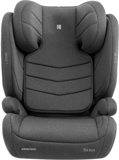 Kikka Boo I-Stand Καθισματάκι Αυτοκινήτου High-back Booster i-Size με Isofix Dark Grey