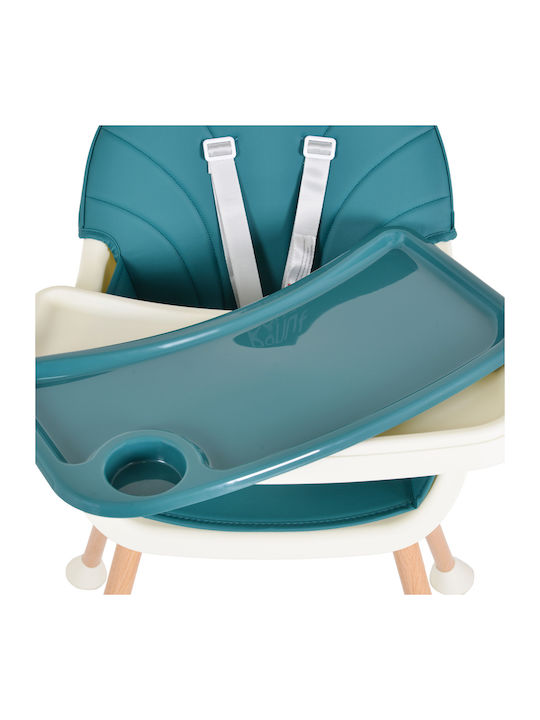 Moni Donut Baby Highchair 2 in 1 With Adjustable Height Petrol