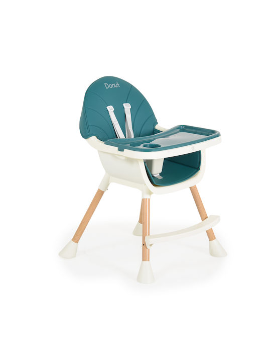 Moni Donut Baby Highchair 2 in 1 With Adjustable Height Petrol
