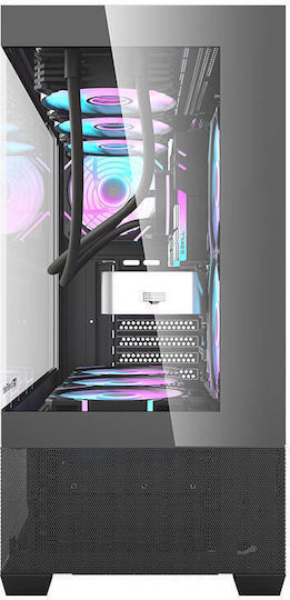 Darkflash DS900 AIR Gaming Midi-Turm Computergehäuse mit Seitenfenster Schwarz