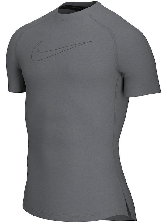 Nike Pro Herren Sport T-Shirt Kurzarm Dri-Fit Gray
