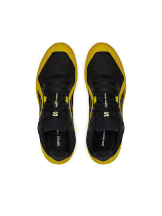 Ultra Flow Ανδρικά Αθλητικά Παπούτσια Trail Running Black / Sulphur Spring / Transparent Yellow