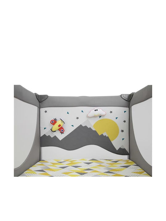 Joie Cheer Little Explorer Παρκοκρέβατο Γκρι 96x96cm