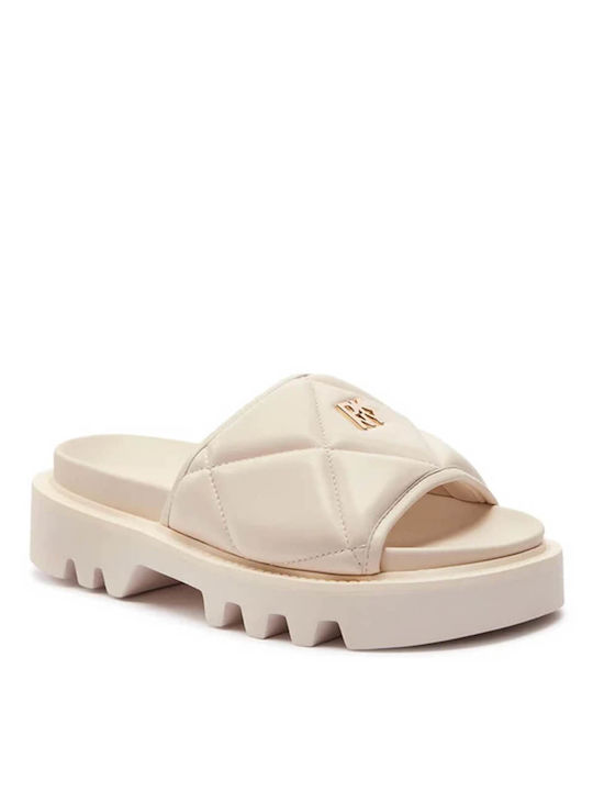 DKNY Women's Flat Sandals in White Color