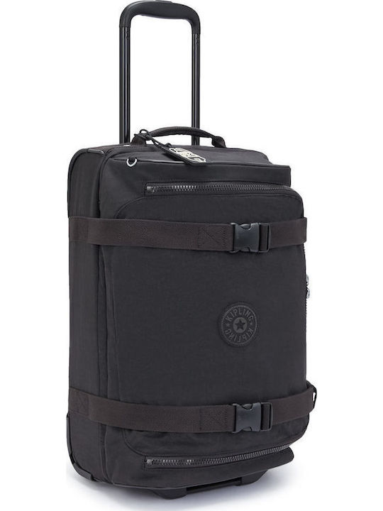Kipling Βαλίτσα Ταξιδίου Καμπίνας Υφασμάτινη Black με 4 Ρόδες Ύψους 54εκ.