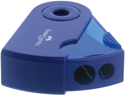 Faber-Castell Sleeve Double Pencil Sharpener Barrel Blue