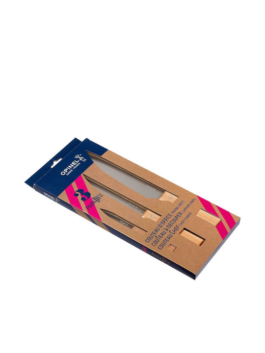 Opinel Parallele Knife Set of Stainless Steel 3pcs