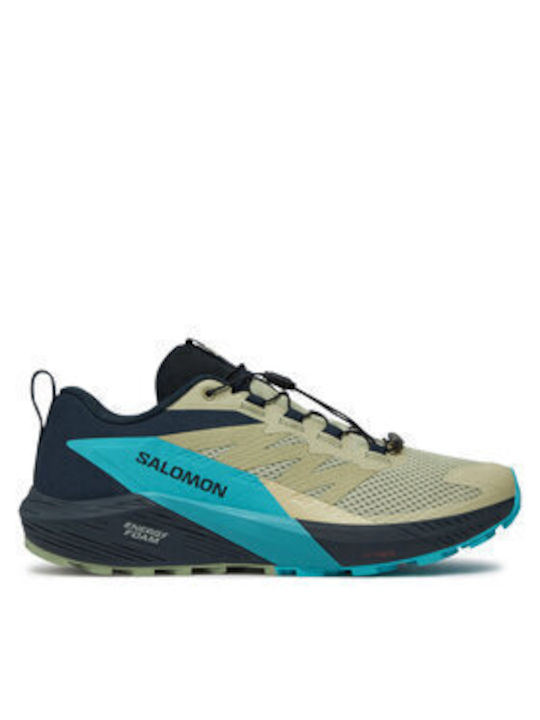 Sense Ride 5 Sport Shoes Trail Running Alfalfa / Carbon / Peacock Blue
