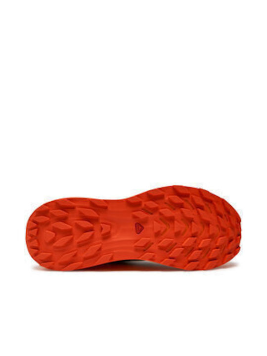 Ultra Flow Herren Sportschuhe Trail Running Wasserdicht mit Gore-Tex-Membran Black / Dragon Fire / Cherry Tomato