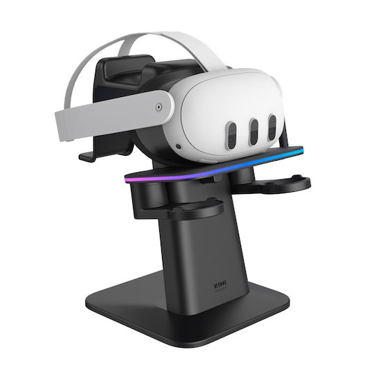 KIWI Design Qc03/black/hjt-423 Зарядна станция за 2 контролера ВР за Meta Quest 3 Черен