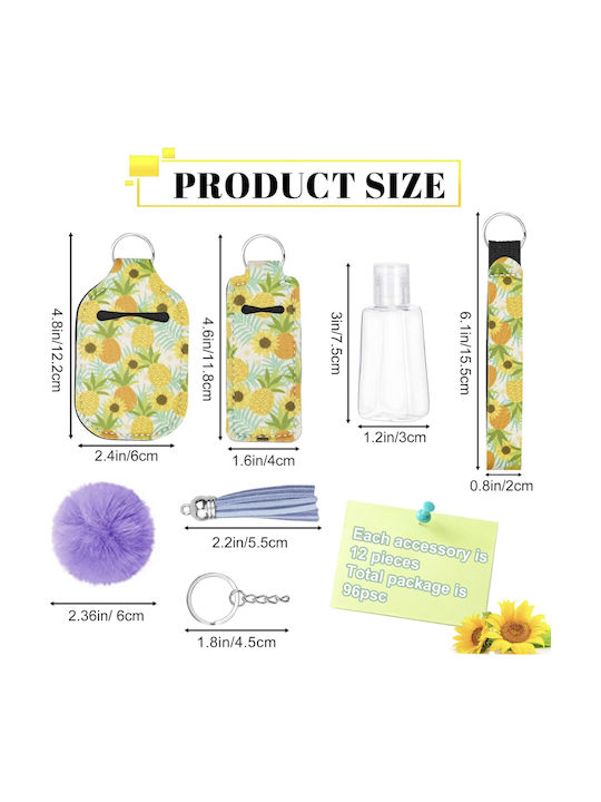 Set Christmas Keychain Gifts Party Baptism Plastic 48pcs