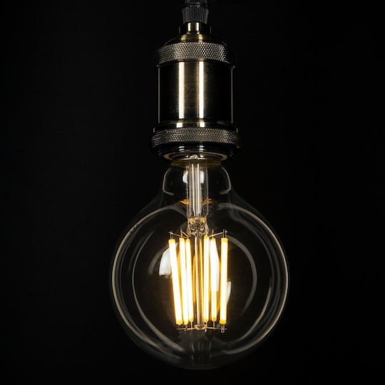 GloboStar LED крушка 7W 138mm за фасунга E27 и форма G95 Топло бяло 1470лм