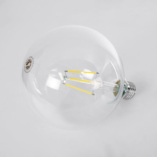 GloboStar LED-Lampe 4W 138mm für Fassung E27 und Form G125 Naturweiß 840lm