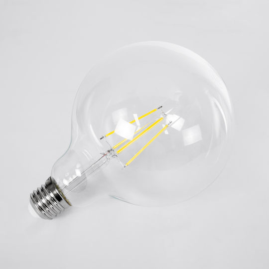 GloboStar LED-Lampe 4W 138mm für Fassung E27 und Form G125 Naturweiß 840lm