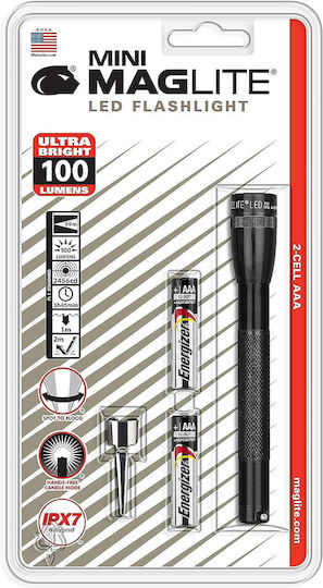 Maglite Taschenlampe LED mit maximaler Helligkeit 84lm Schwarz