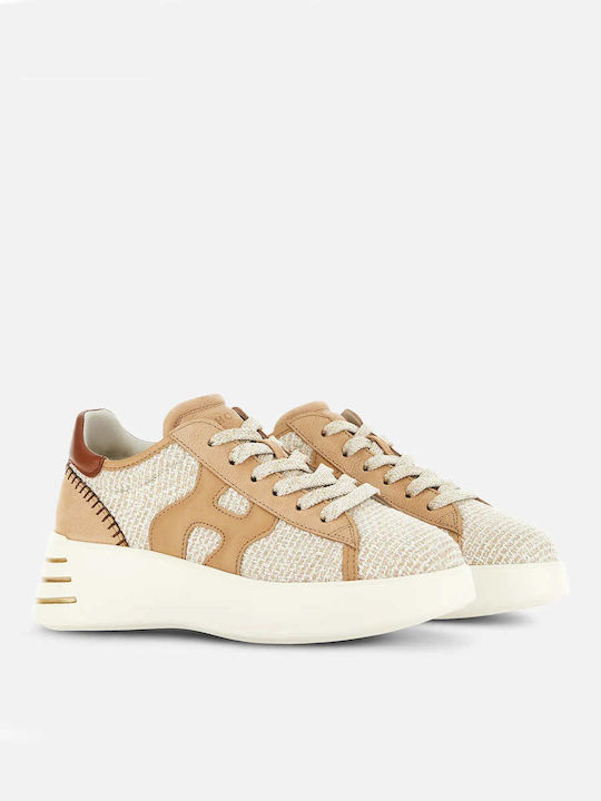 Hogan H564 Rebel Γυναικεία Sneakers Camel