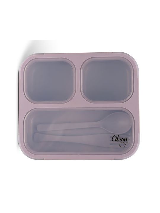 Citron Cutie pentru Mâncare Plastic Violet Potrivit pentru Cuptor cu Microunde 1buc