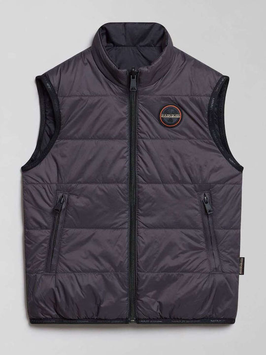 Asantafe 1 Kids Coats & Jackets Casual Sleeveless Double Sided Black