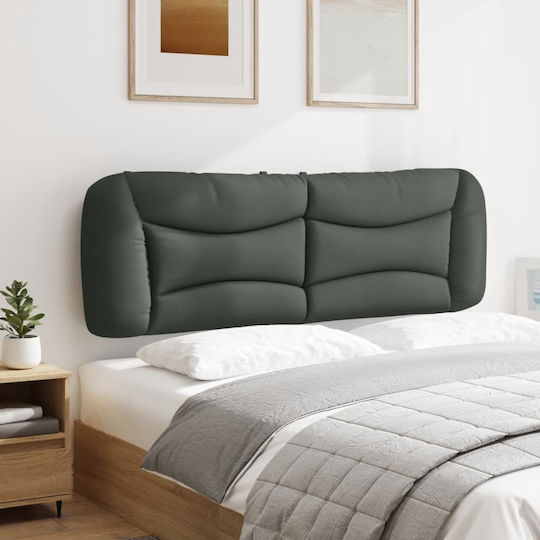 vidaXL Fabric Bed Headboard Cushion Dark Gray 160x48cm
