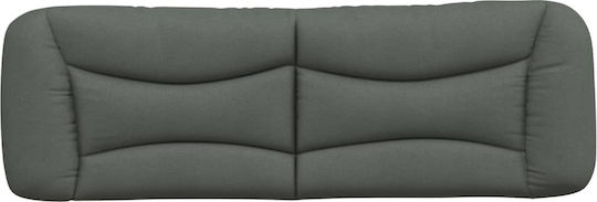 vidaXL Fabric Bed Headboard Cushion Dark Gray 160x48cm