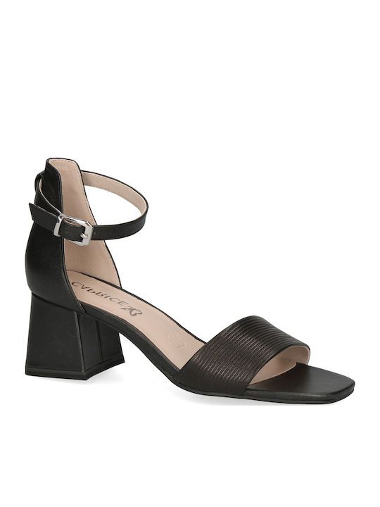 Leder Sandalen Anatomisch Schwarz