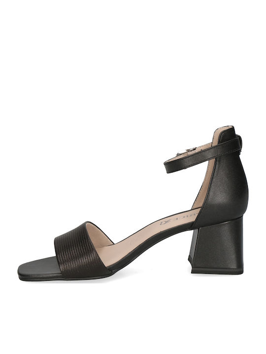 Leder Sandalen Anatomisch Schwarz