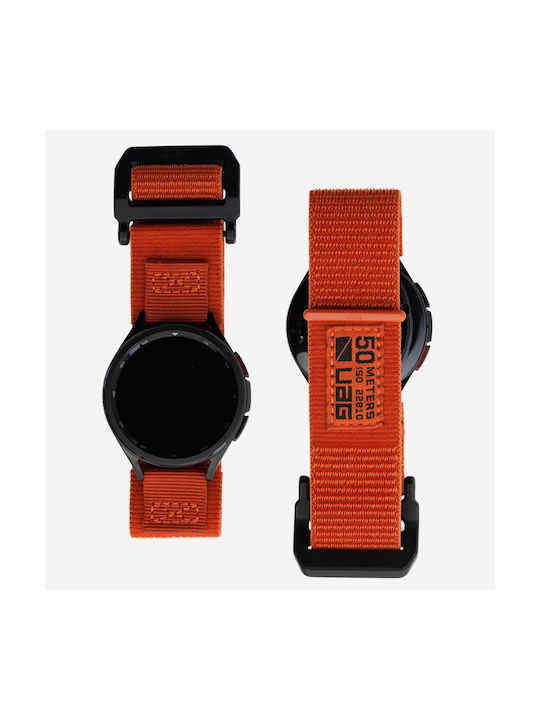 UAG Active Strap Λουράκι Υφασμάτινο Πορτοκαλί (Galaxy Watch4/5/6/7/FE/4 Classic/6 Classic/5 Pro)