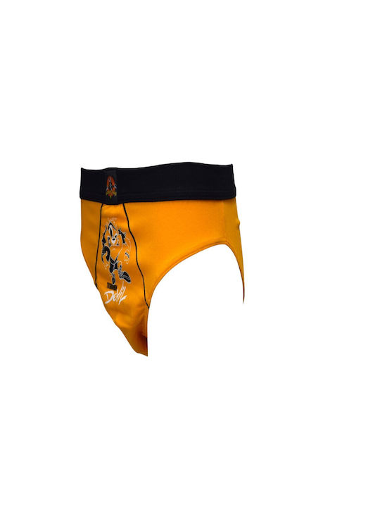 Looney Tunes Men's Slip Orange with Patterns
