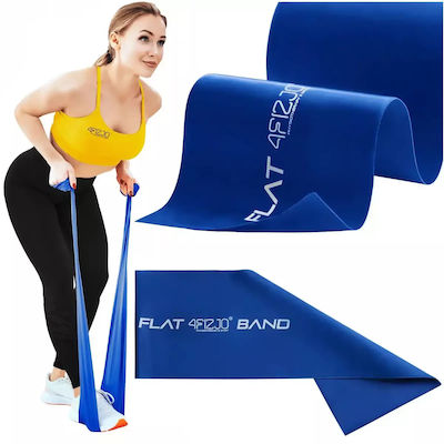 4Fit Flat 2m Bandă de rezistență pentru exerciții Tare Albastru Ελάχιστα