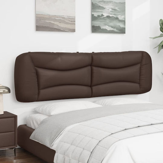 vidaXL Brown Faux Leather Headboard Cushion 190x48cm