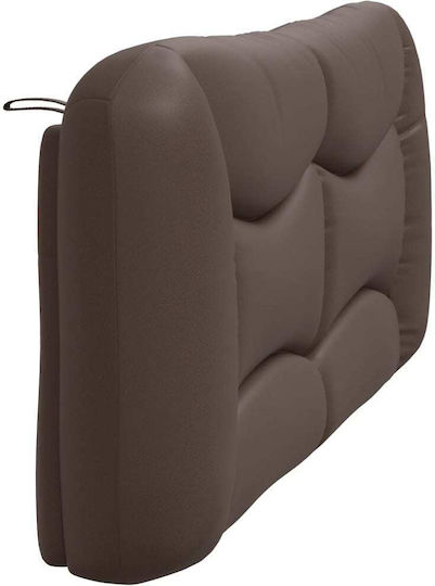 vidaXL Brown Faux Leather Headboard Cushion 190x48cm