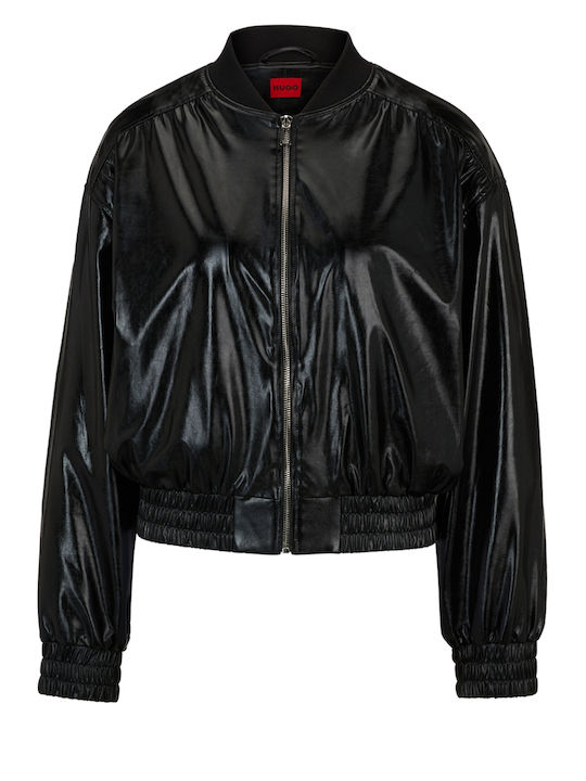 Asiri1 Κοντό Γυναικείο Bomber Jacket Μαύρο