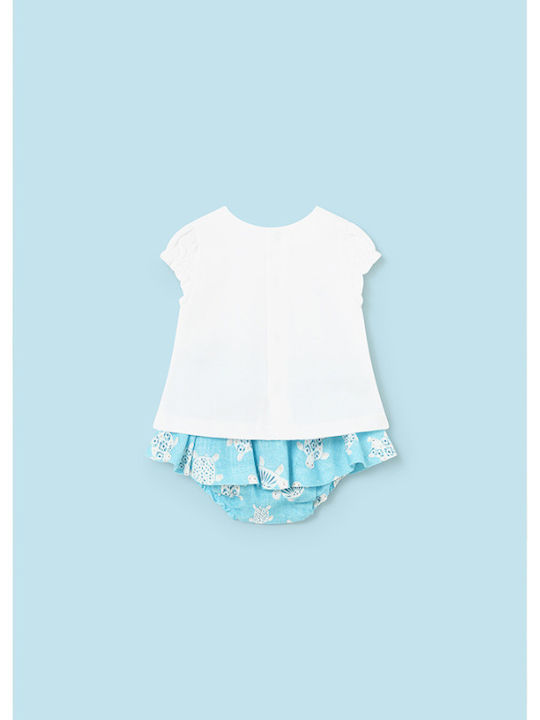 Mayoral Kids Set with Skirt Summer 2pcs Blue