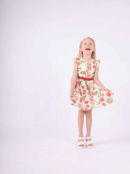 Evita Kids Dress Floral Sleeveless Colorful