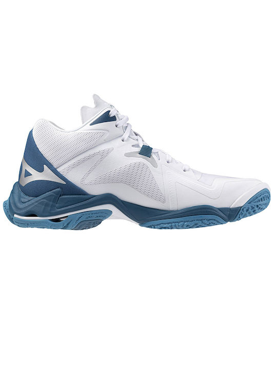 Mizuno Wave Lightning Z8 Mid Sport Shoes Volleyball White