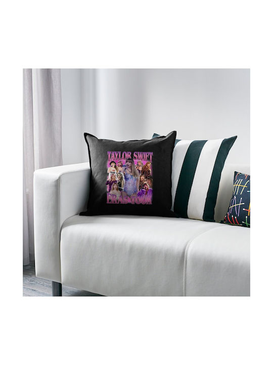 Koupakoupa Sofa Cushion Taylor Swift 100% Cotton Black 50x50cm