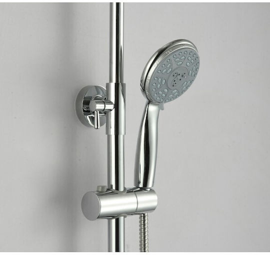 Inter Ceramic Mischpult Einbau für Dusche Silber