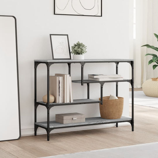 Metal Console Table Grey Sonoma L100xW30xH75cm