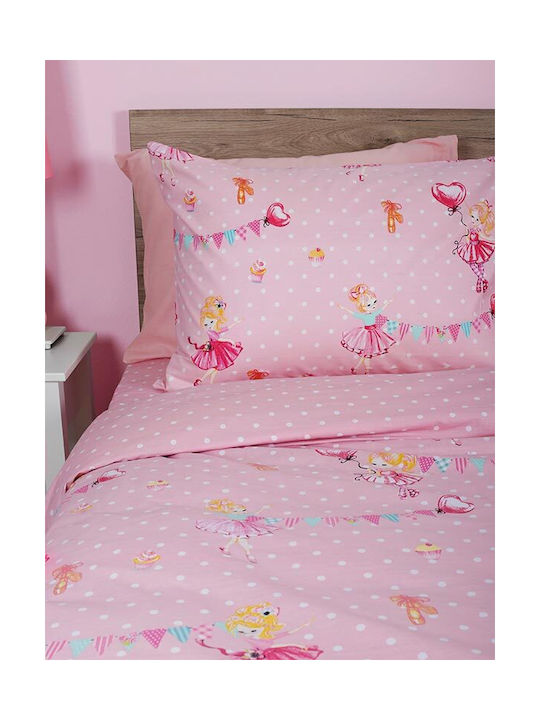 Sunshine Sheet Set Single Cotton Feelings 30 Pink 165x270cm 3pcs