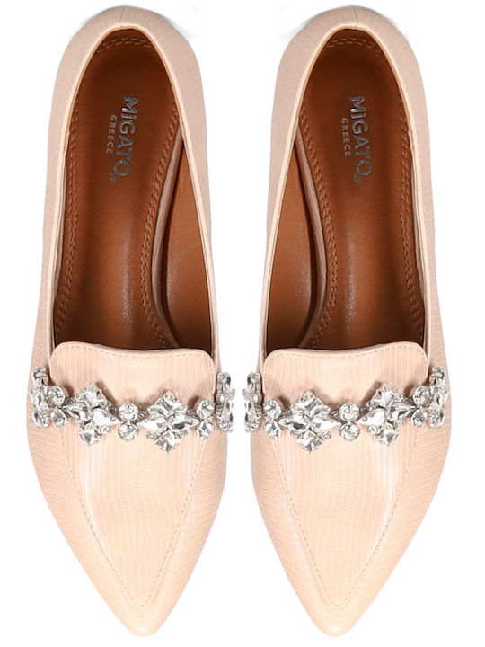 Women's Moccasins in Pink Color