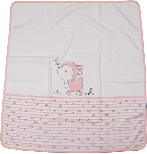 Kamtex Baby Πάνα Αγκαλιάς Ροζ 80x90εκ.
