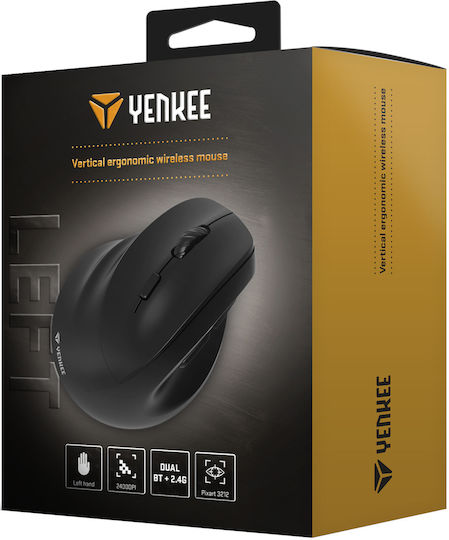 Yenkee YMS 5060 Безжичен Ергономичен Мишка Черен
