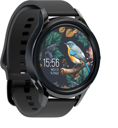 Forever ForeVive 3 SB-340 43mm Smartwatch με Παλμογράφο (Μαύρο)