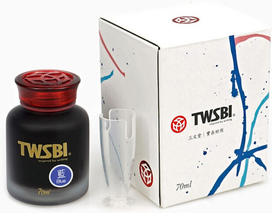Twsbi Replacement Ink for Pen in Blue color 70ml