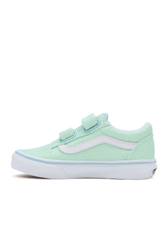 Old Skool V Παιδικά Sneakers με Σκρατς Glitter Pastel Blue