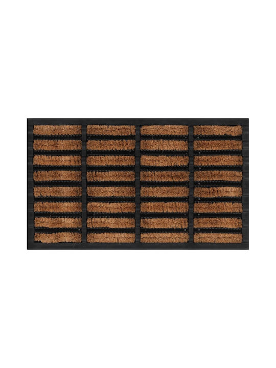 vidaXL Entrance Mat made of Coir with Anti-slip Backing Brown 45x75cm