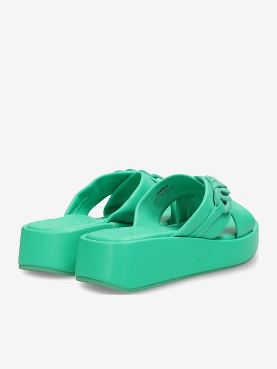Lexi Γυναικεία Σανδάλια Flatforms Πράσινα