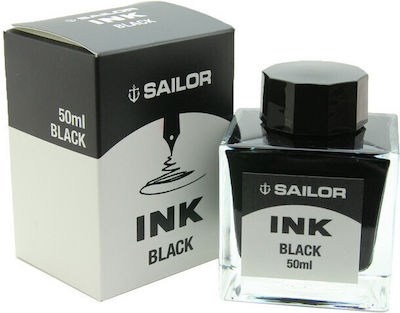 Sailor Ersatz-Tinte für Füller in Schwarz Farbe 50ml