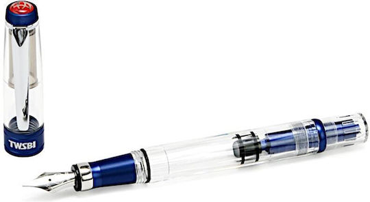 Twsbi Писалка Fine Червена от Алуминий с Червено Мастило