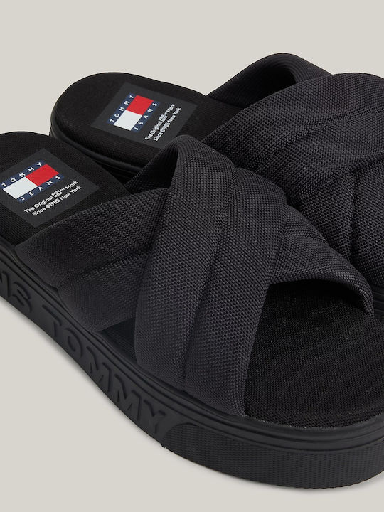Sandale Casual Damă Flatforme Negre